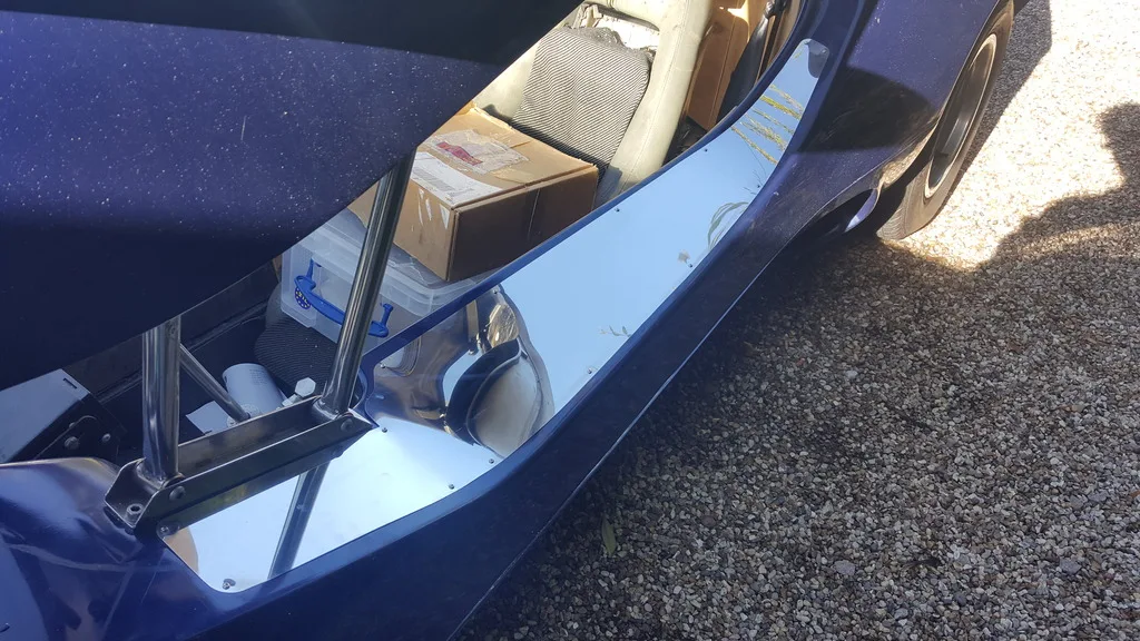 Polished stainless steel side sills, photo 3