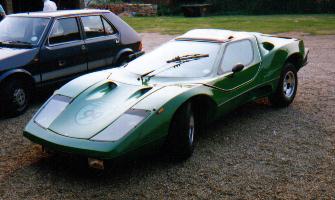 My Nova kit car in 1989, canopy raised
